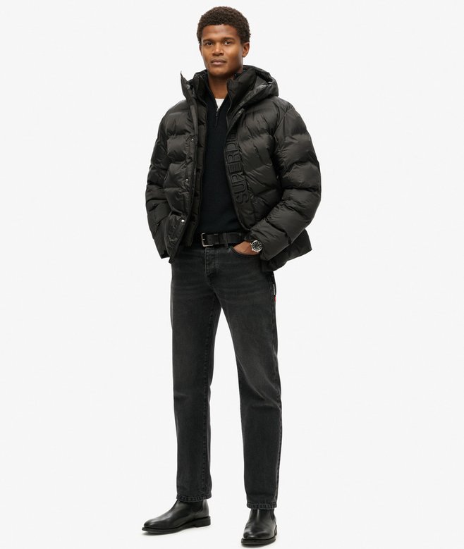 Hooded City Graphic Puffer Jacket