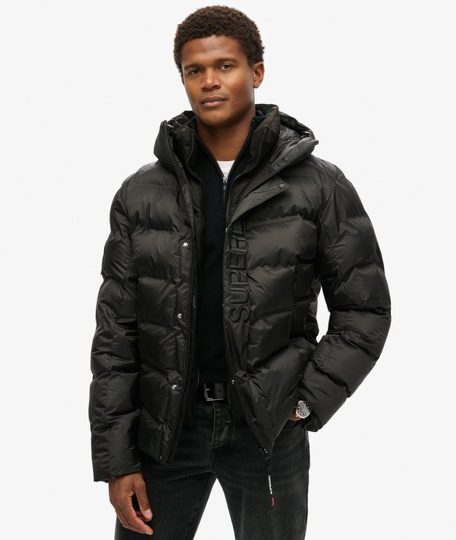 Hooded City Graphic Puffer Jacket