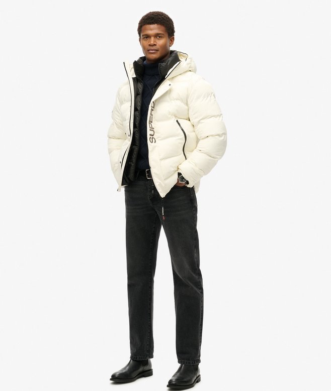 Hooded City Graphic Puffer Jacket
