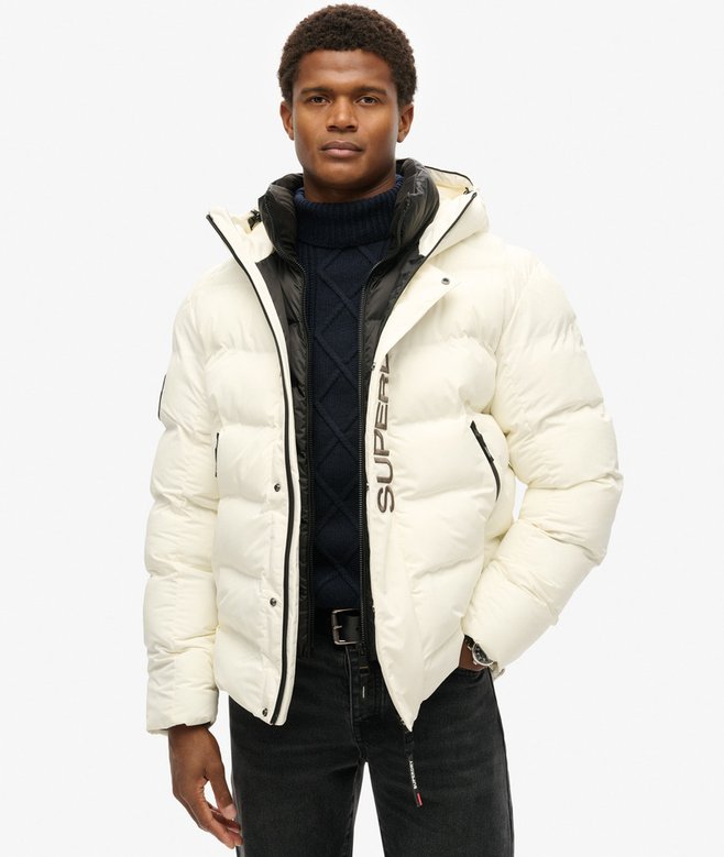 Hooded City Graphic Puffer Jacket