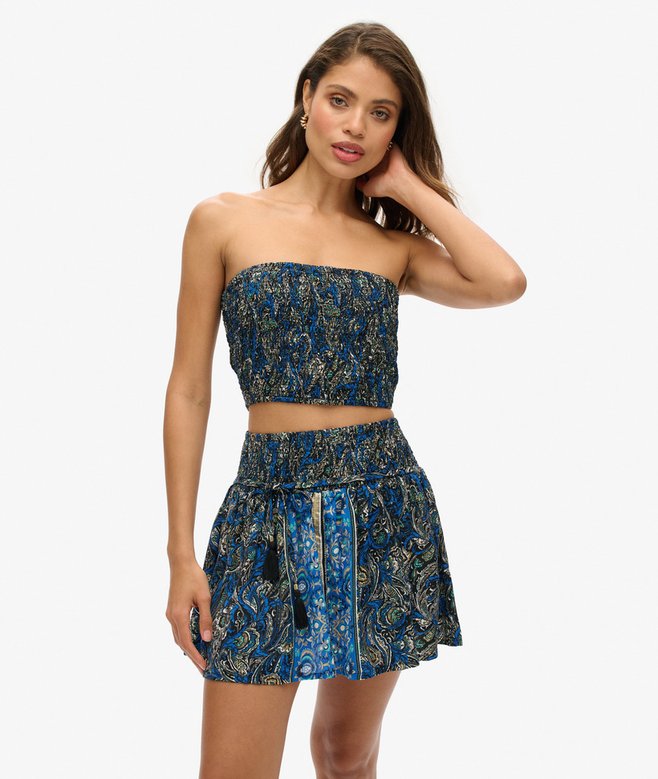 Paisley Print Mini Skirt