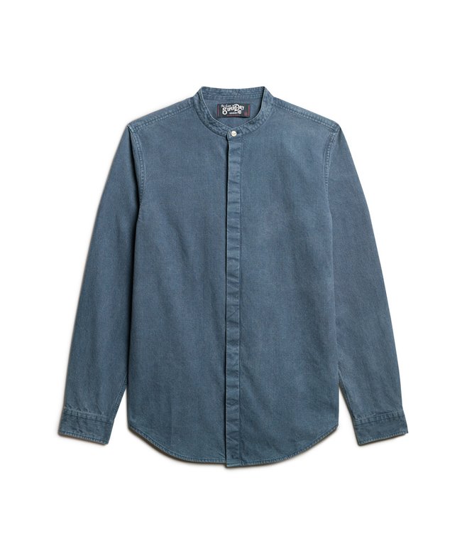 The Merchant Store - Indigo Henley Shirt