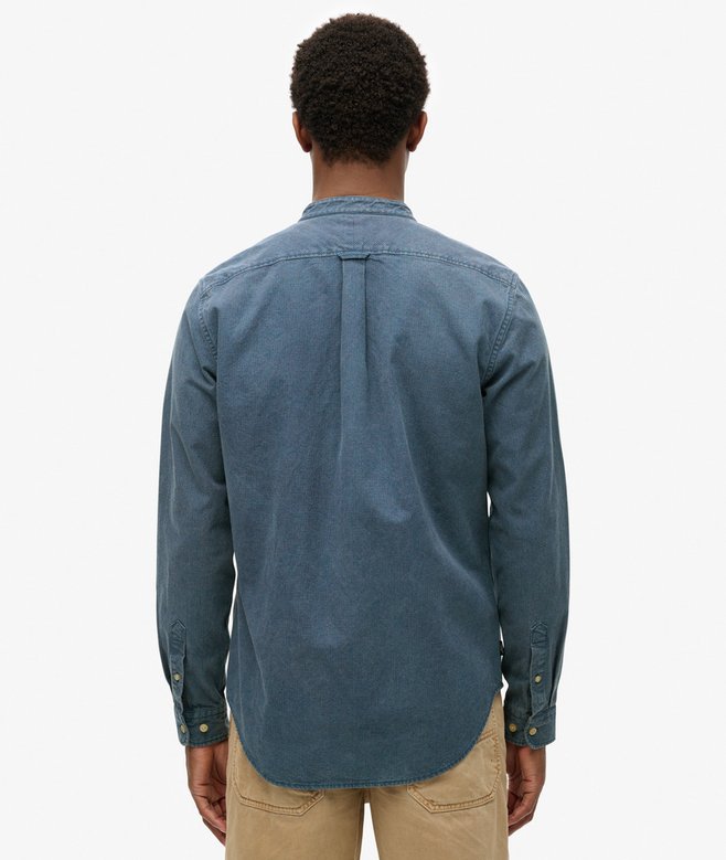 The Merchant Store - Indigo Henley Shirt