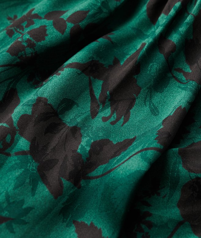 Maxi Cowl Neck Jacquard Dress