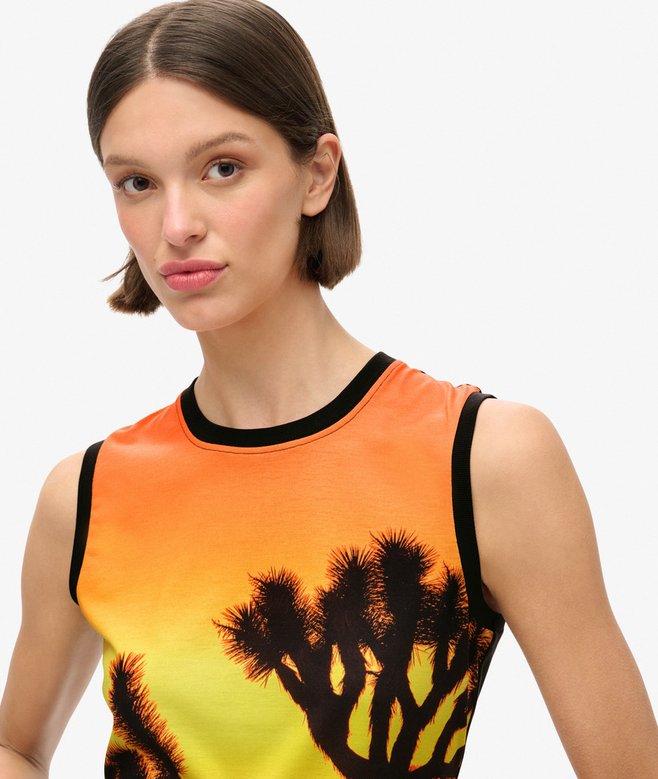 Sub Print Vest Top
