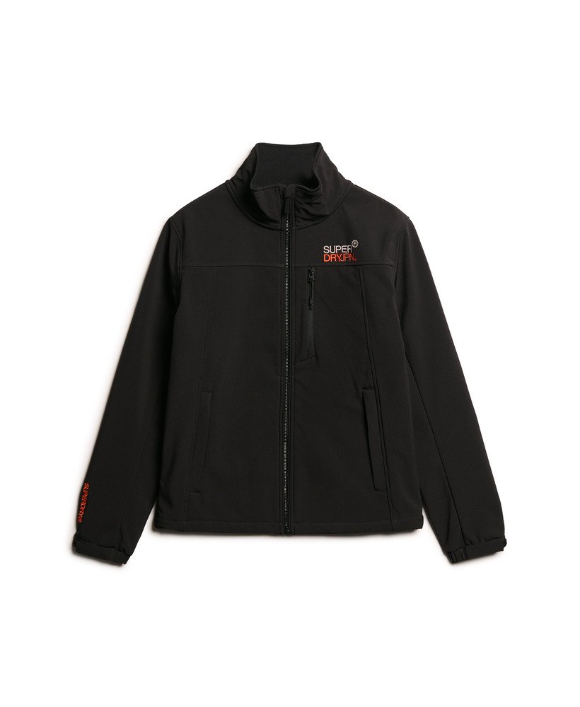 mens Softshell Trekker Track Jacket in Black | Superdry US