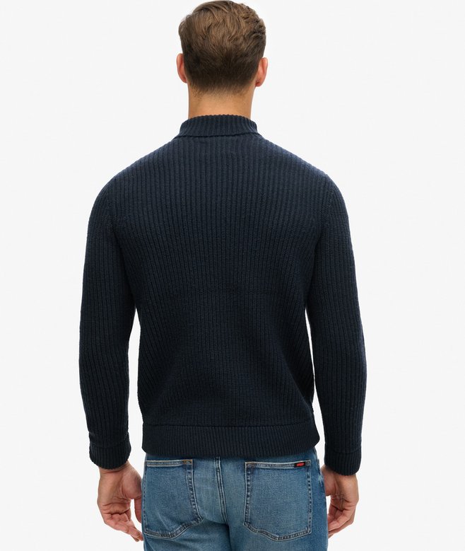 The Merchant Store - Cable Roll Neck Jumper