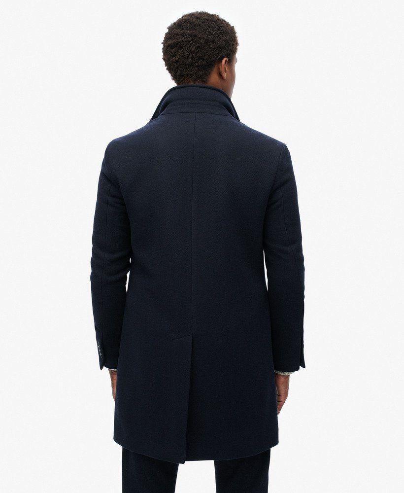 mens The Merchant Store - Town Coat in Navy | Superdry UK