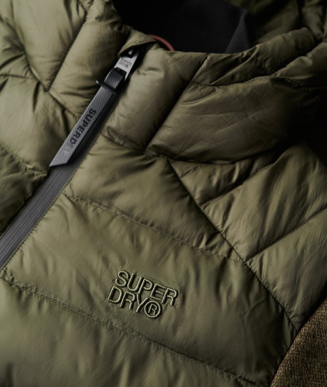 Hooded Knit Storm Hybrid Jacket