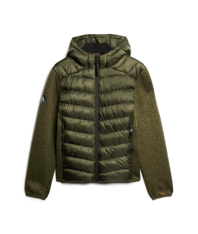 Hooded Knit Storm Hybrid Jacket
