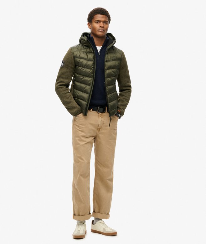 Hooded Knit Storm Hybrid Jacket