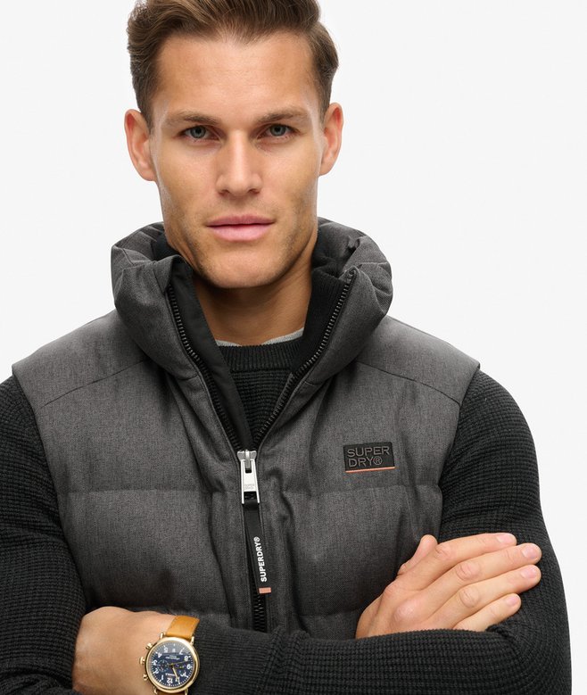 Sports Puffer Tweed Gilet