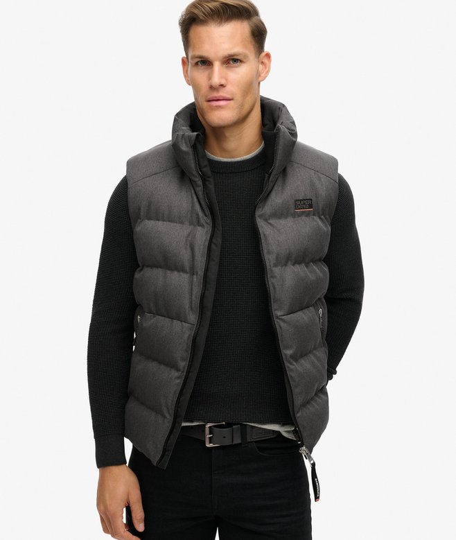 Sports Puffer Tweed Gilet