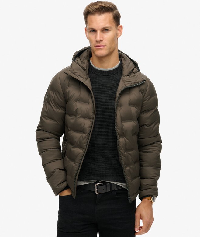 Hooded Quilted Puffer Coat