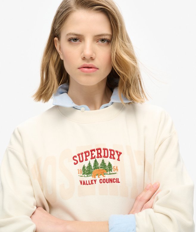 Travel Souvenir Loose Crew Sweatshirt