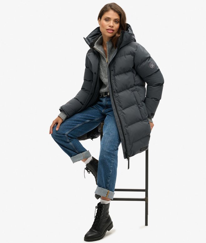 City Mid Padded Ebony Jacket