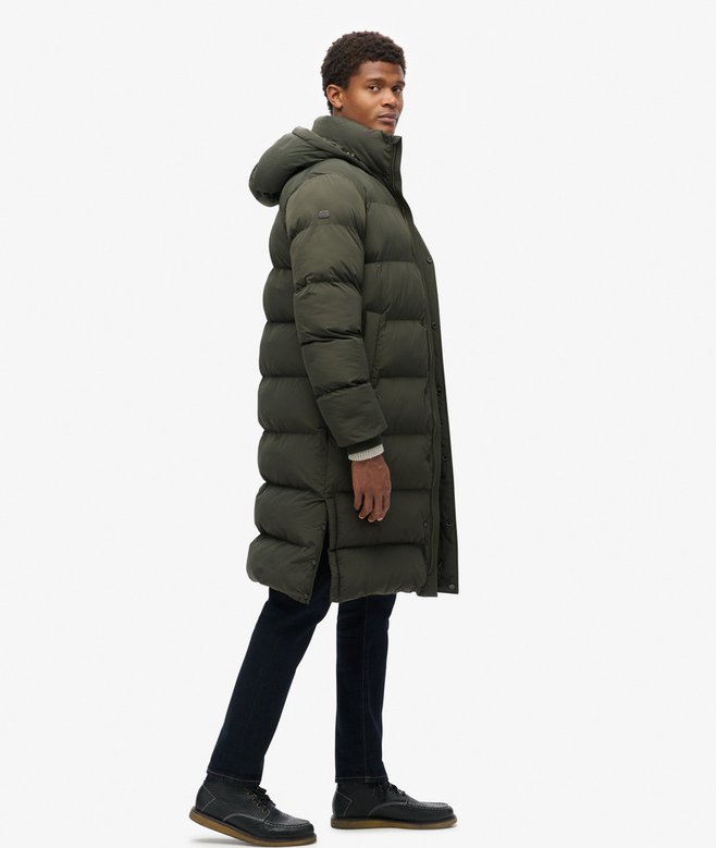 Hooded Longline Puffer Jacket