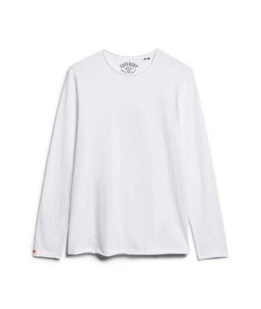 Raw Edge Slub Long Sleeve Top Image 6