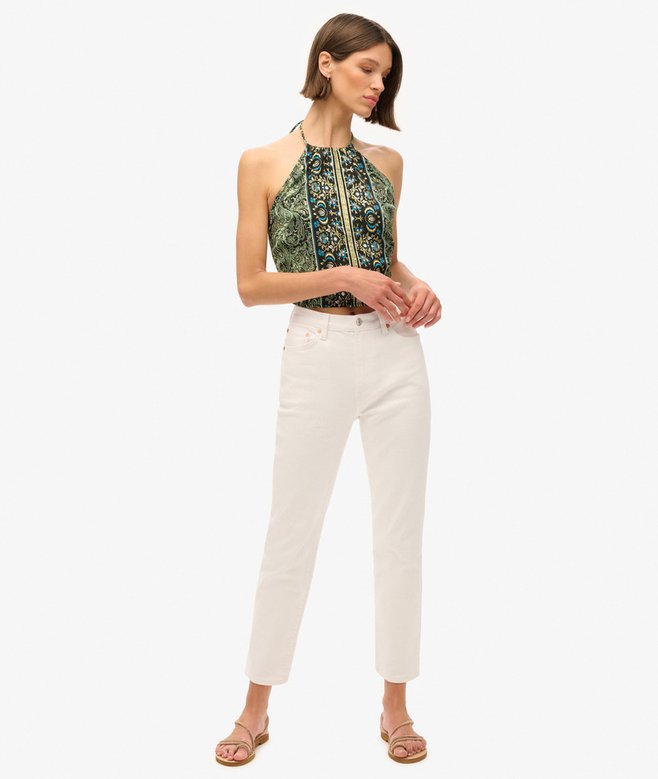 Paisley Print Halter Top