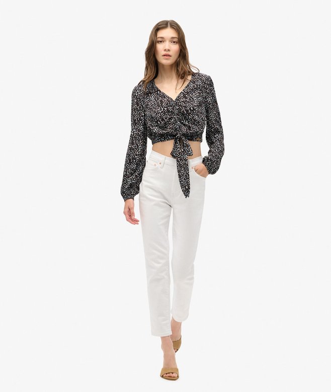 Vintage Tie Front Top