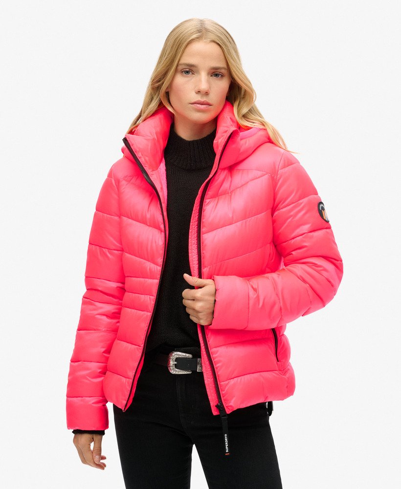 Veste Matelassée Superdry Hooded Fuji - Veste Femme Chaude Avec Capuche, Style Urbain Décontracté