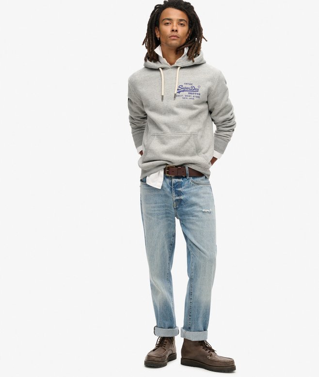 Classic Vintage Logo Graphic Hoodie