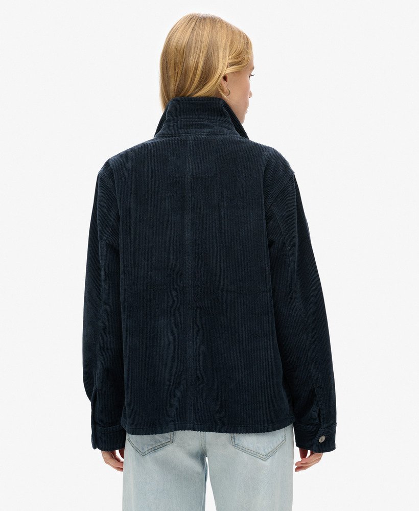 womens Corduroy Chore Jacket in Eclipse Navy | Superdry CA-EN
