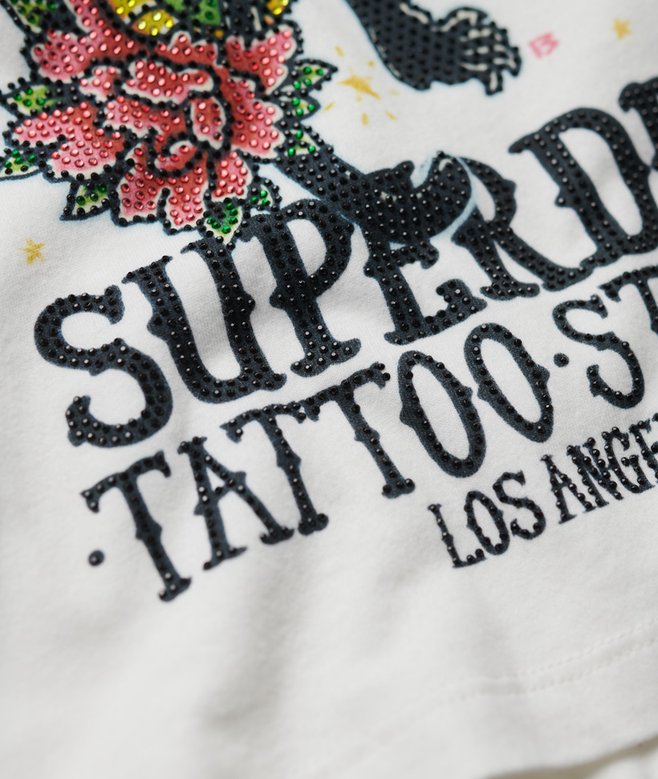 Tattoo Rhinestone Vest
