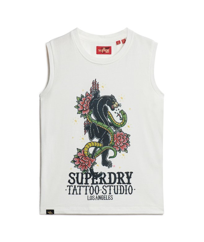 Tattoo Rhinestone Vest