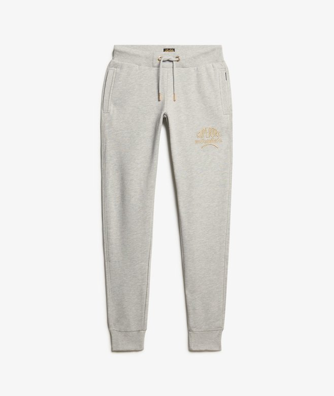 Luxe Metallic Logo Slim Joggers