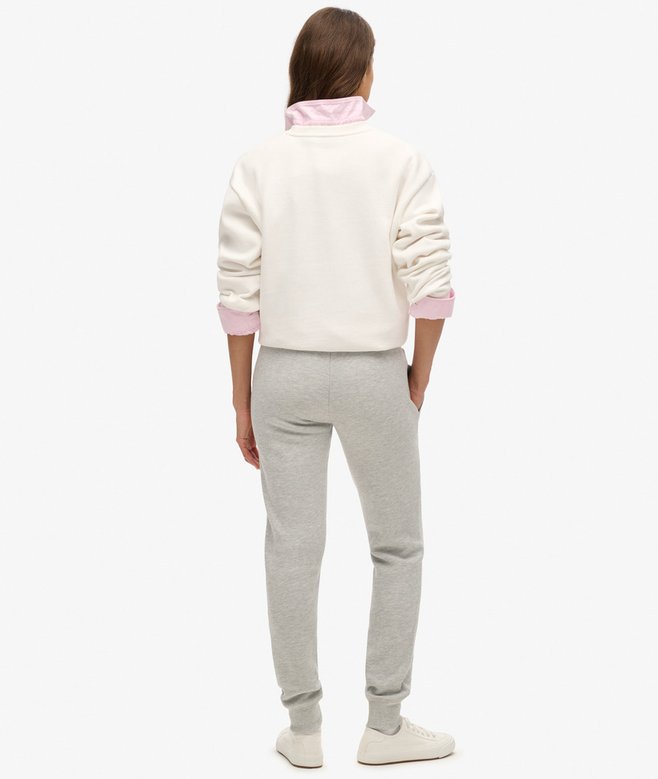 Luxe Metallic Logo Slim Joggers