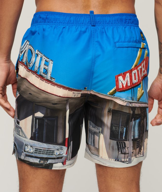 Photographic 17-inch Recycled Swim Shorts More Colours Available Price £22.49 Price reduced from £44.99 to You Save 50%