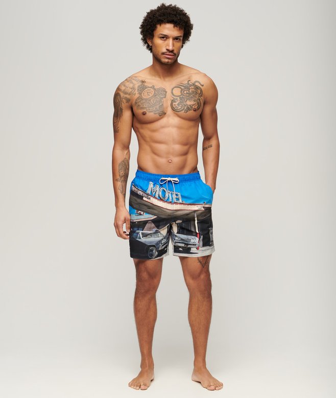Photographic 17-inch Recycled Swim Shorts More Colours Available Price £22.49 Price reduced from £44.99 to You Save 50%
