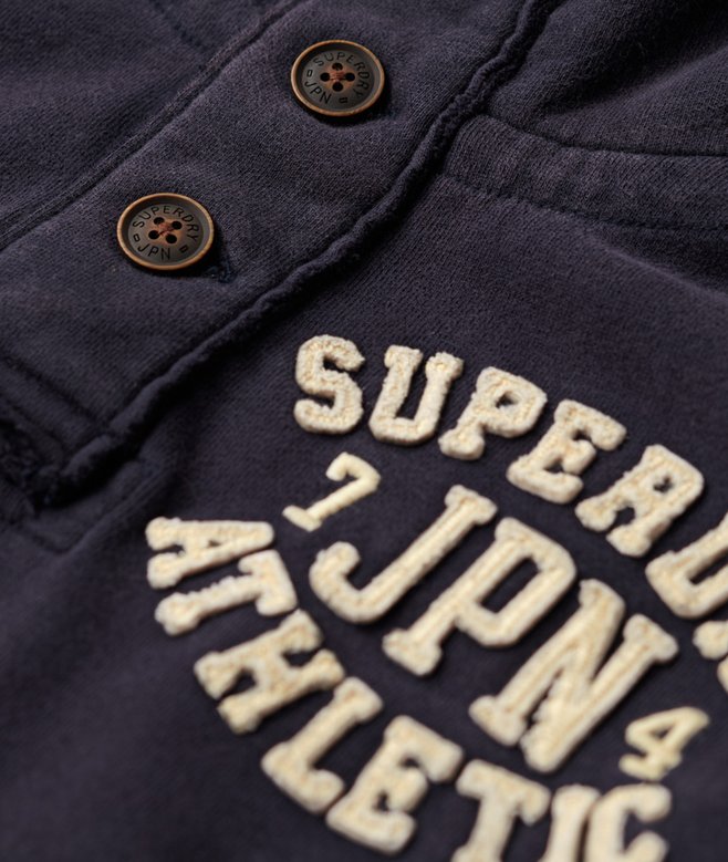 Vintage Athletic Half Button Jumper