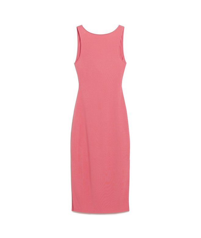Jersey Twist Back Midi Dress