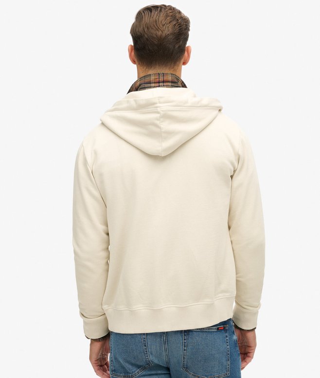 Essential Logo Washed Zip Hoodie