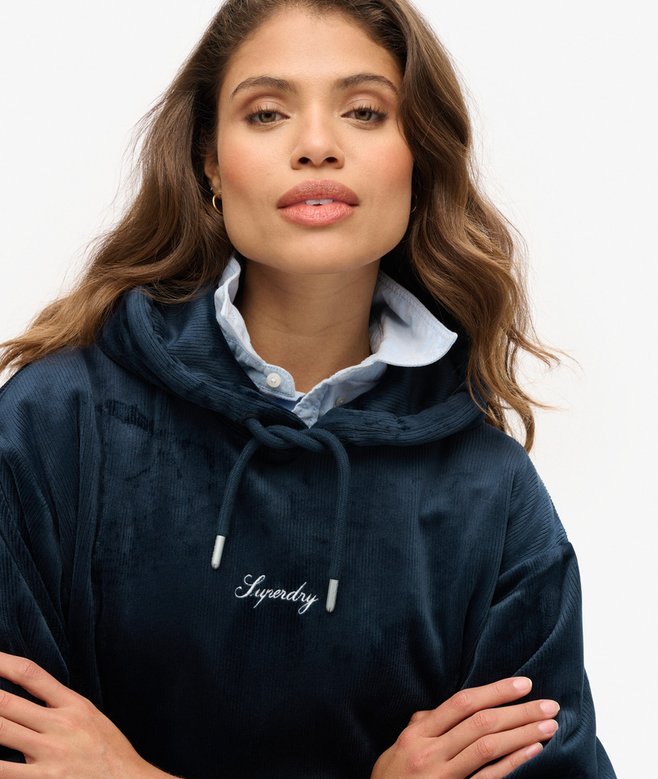 Country Club Velour Loose Hoodie