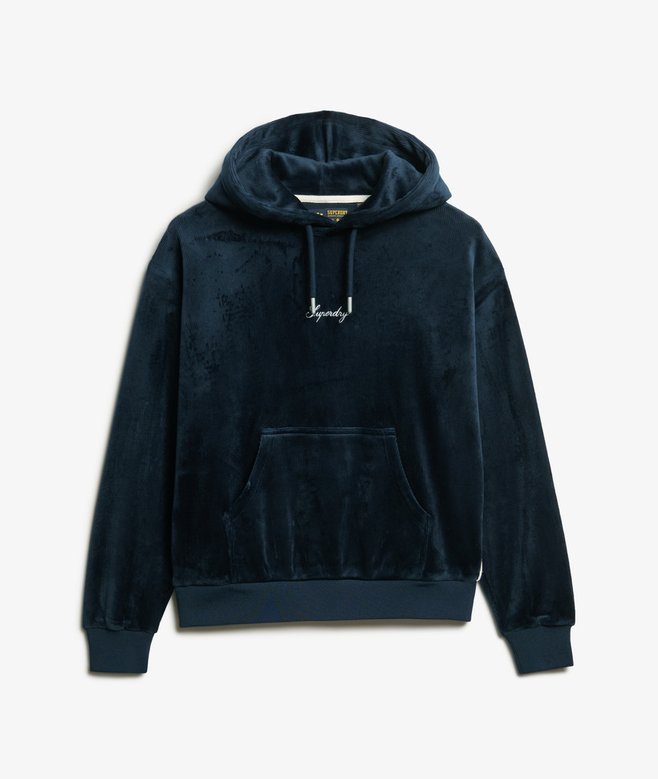 Country Club Velour Loose Hoodie