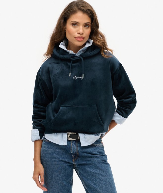 Country Club Velour Loose Hoodie