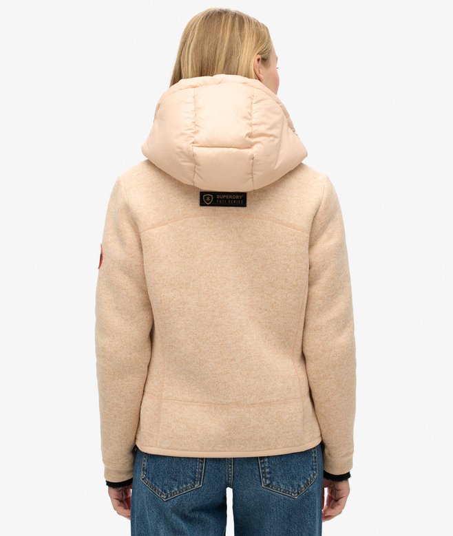 Hooded Storm Knit Hybrid Jacket
