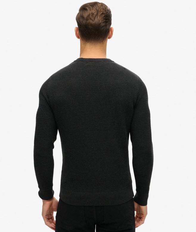 Textured Crew Knitted Jumper