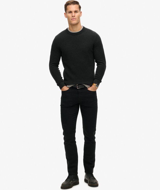 Textured Crew Knitted Jumper