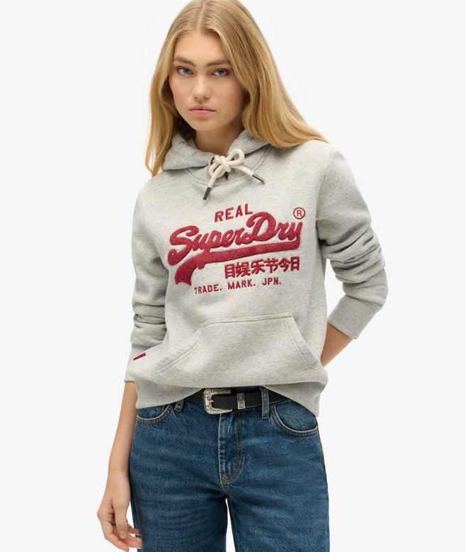 superdry Sudadera con capucha y gráfico de chenilla Los más