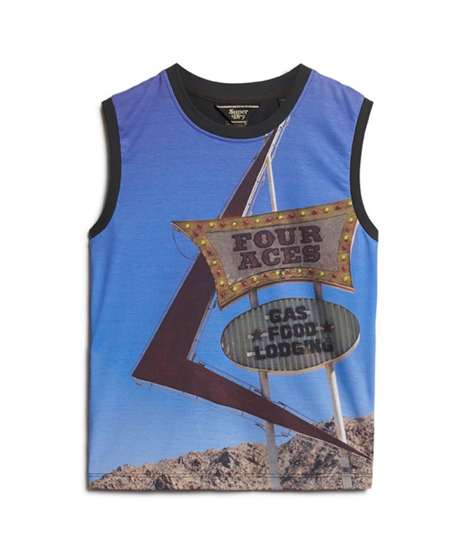 Sub Print Vest Top