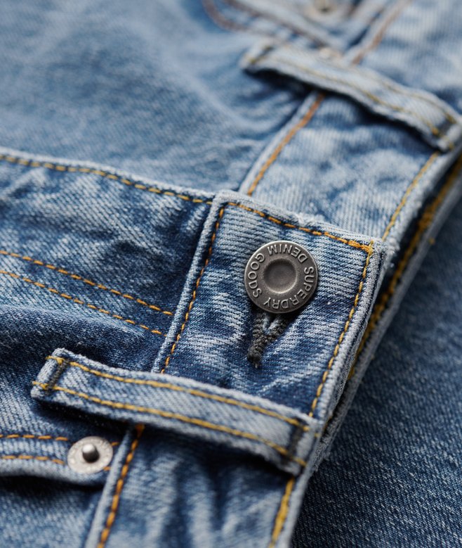 Vintage Mid Rise Slim Flare Jeans