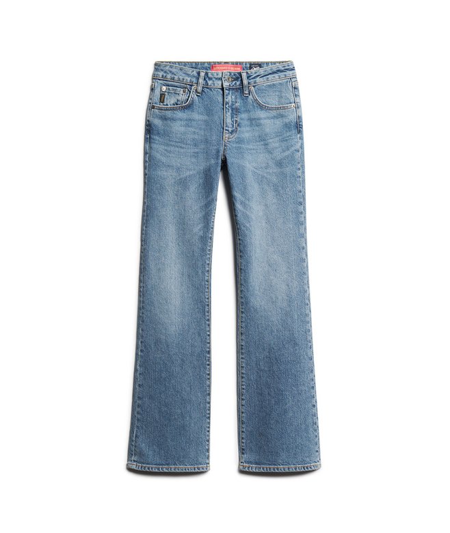 Vintage Mid Rise Slim Flare Jeans