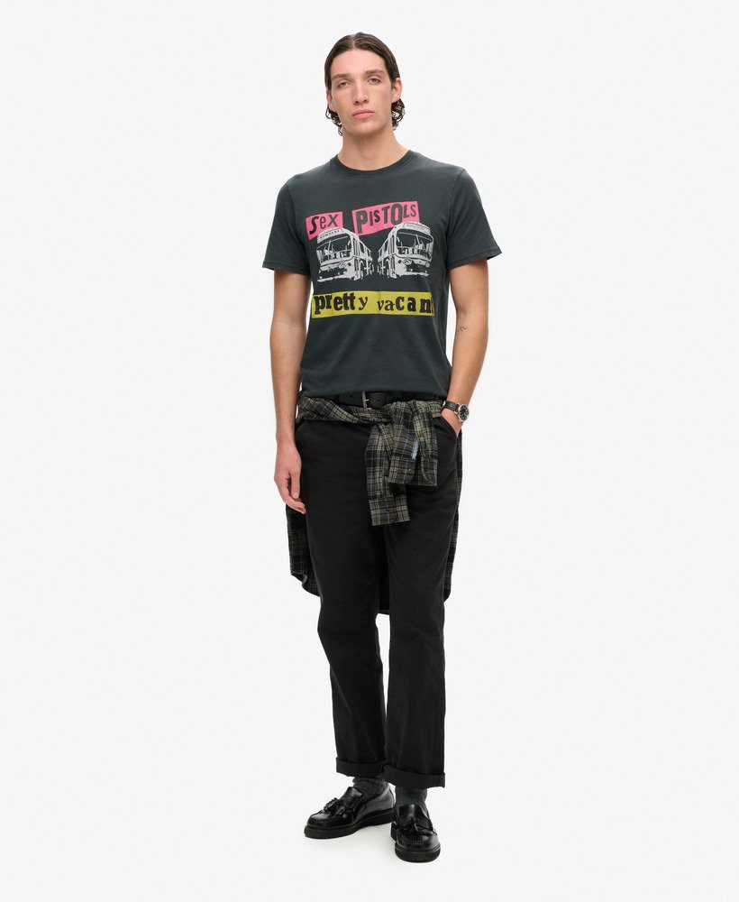 mens Sex Pistols x Superdry Limited Edition T-shirt in Heavy Back