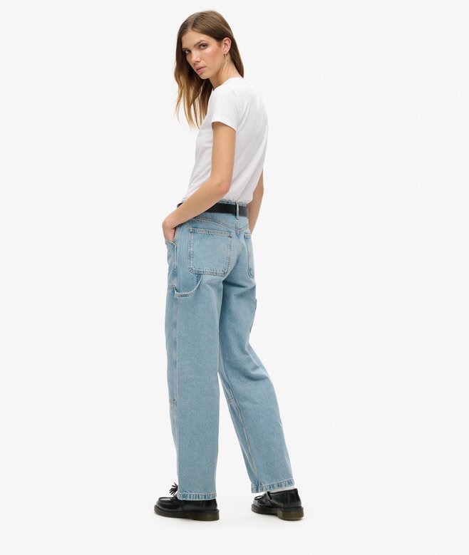 Mid Rise Denim Carpenter Jeans