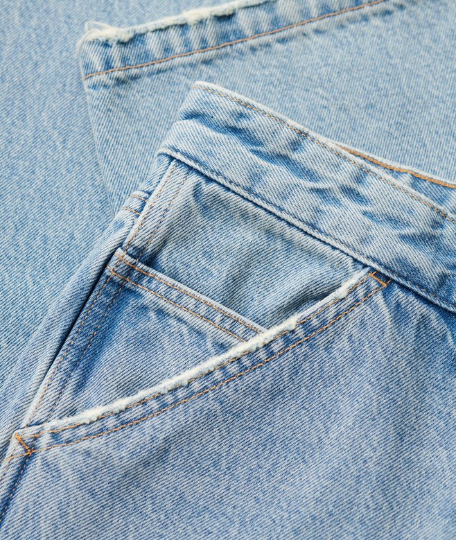Mid Rise Denim Carpenter Jeans