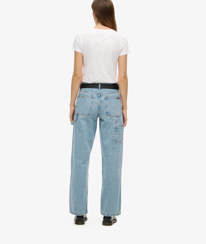 Mid Rise Denim Carpenter Jeans